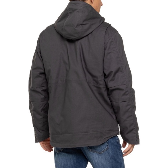 Carhartt - Men's Dark Gray Hooded Jacket - Picture 2 of 5